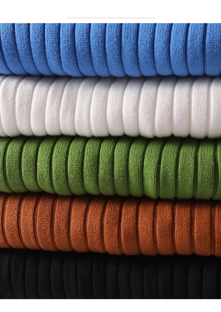 Golf Męski z Dzianiny Bawełnianej