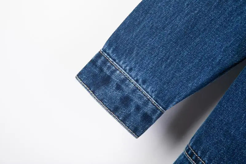 Wszechstronny jacket denim Średnia długość