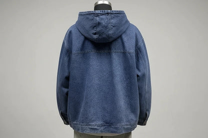 Męska bluzo-kurtka z Kapturem Denim Hoodie