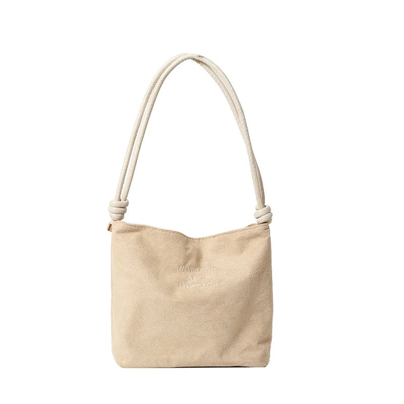 Damska listonoszka zamszowa Square