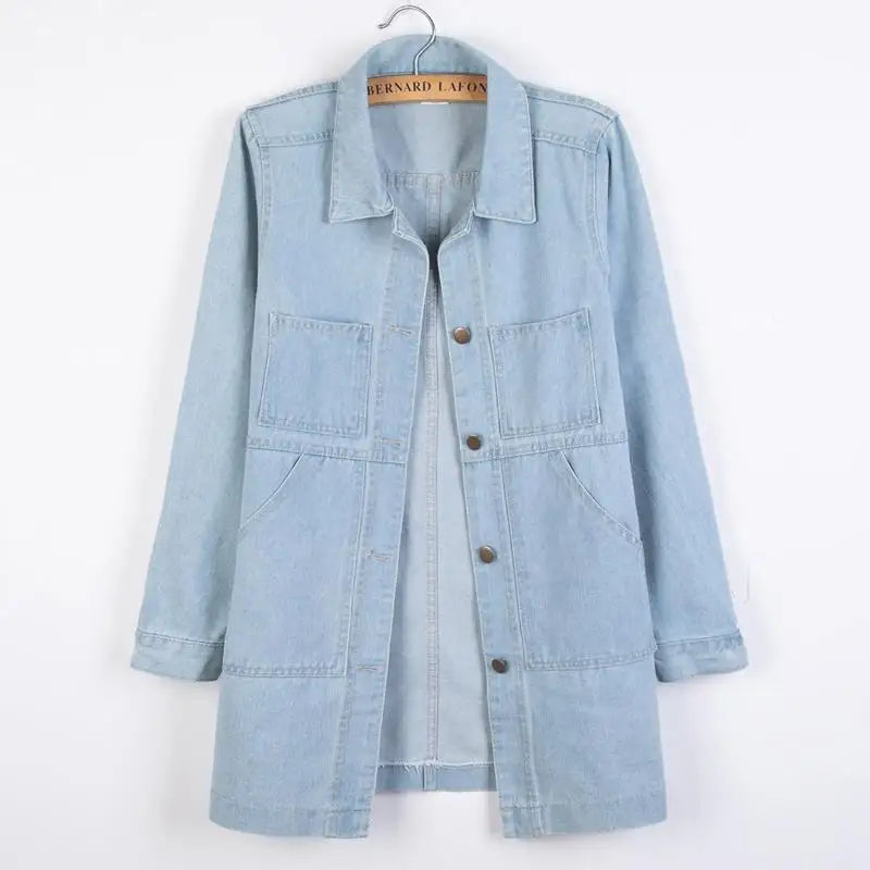 Wszechstronny jacket denim Średnia długość