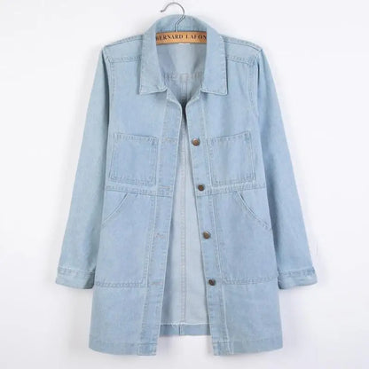 Wszechstronny jacket denim Średnia długość