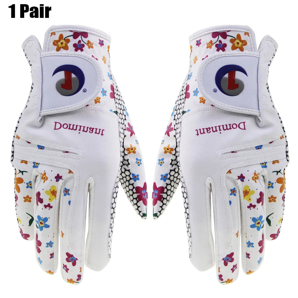 Skórzane rękawiczki golfowe damskie dla kobiet