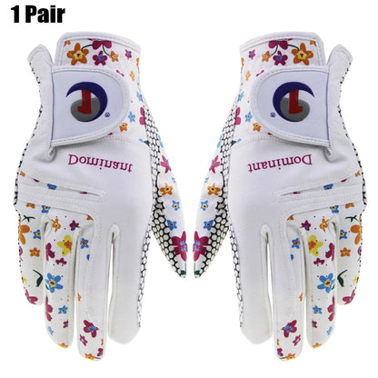 Skórzane rękawiczki golfowe damskie dla kobiet