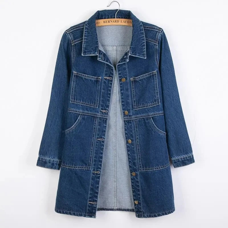 Wszechstronny jacket denim Średnia długość