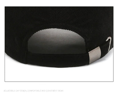 Zimowa czapka sztruksowa Baseballowa Corduroy dla Mężczyzn i Kobiet