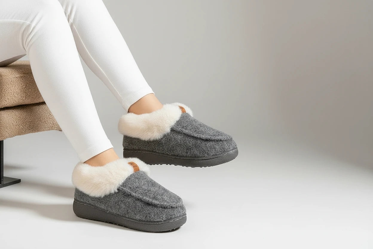 Kapcie Damskie Platformy z Pianką Memory Foam Antypoślizgowa Podeszwa