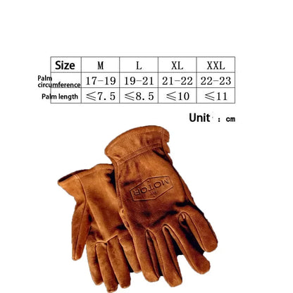 Skórzane rękawiczki Dirtbike Motocross Camping