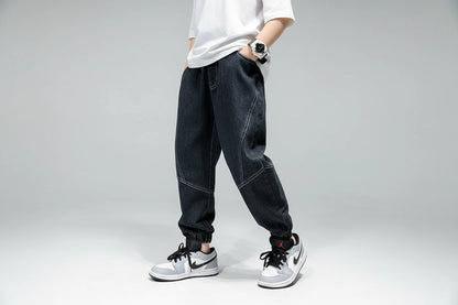 Luźne jeansy chłopięce baggy – spodnie dziecięce dla nastolatków,