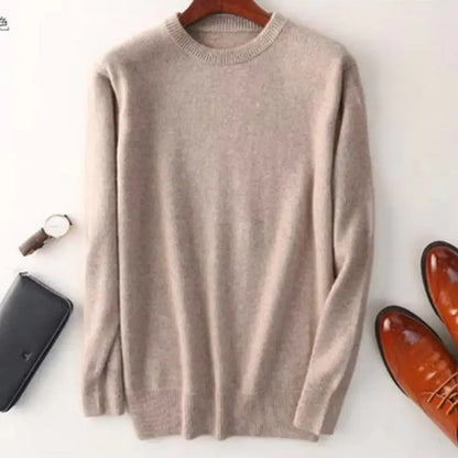 Sweter męski mieszanka Kaszmiru i bawełny