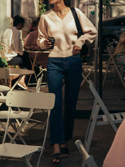 Sweter damski gruba dzianina Multicolor