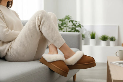 Antypoślizgowe ciepłe i miękkie Smile Plump z pianką pamięciową