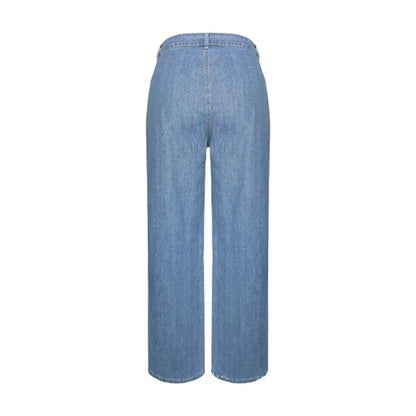 Proste jeansy damskie Commuter wysoki stan