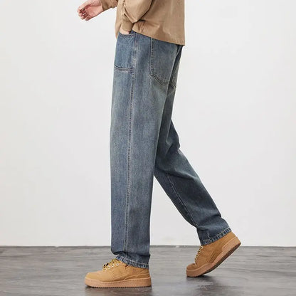 Grube Męskie Jeansy Cargo (Denim) Roots