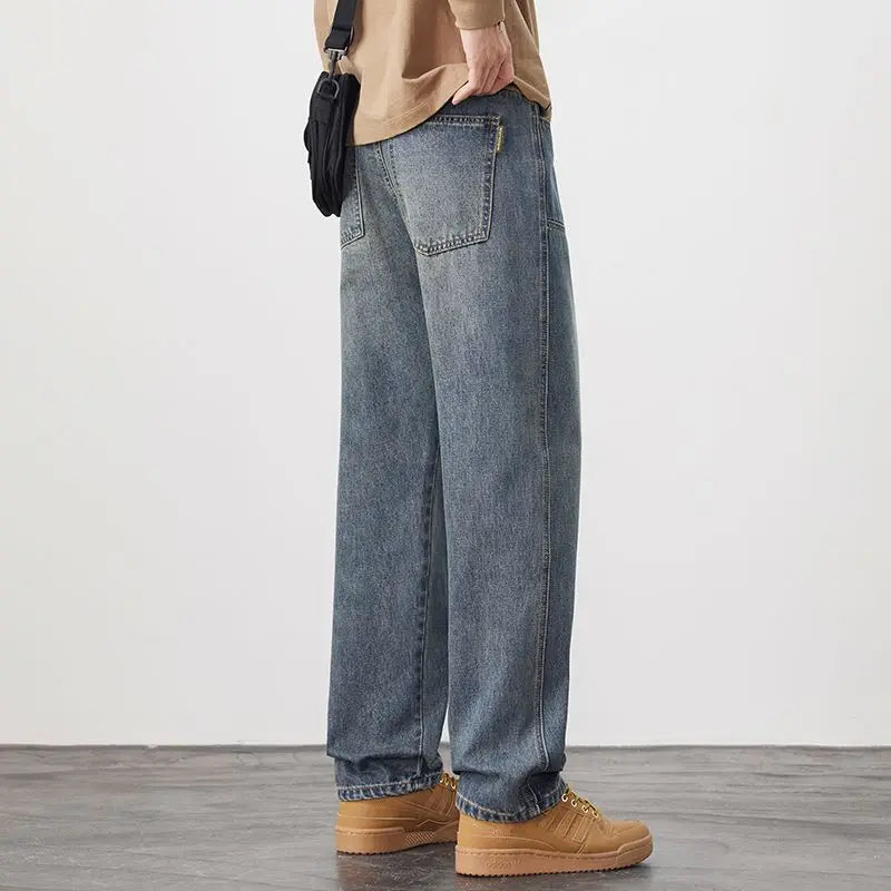 Grube Męskie Jeansy Cargo (Denim) Roots