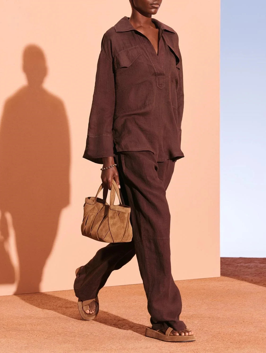 Mini Shopper Bag z Ekologicznego Zamszu