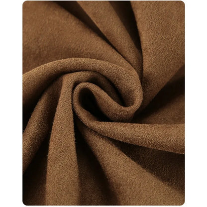 Płaszcz Zamszowy Brązowy overcoat