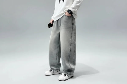 Jasnoszare jeansowe spodnie chłopięce – wygodny denim dziecięcy