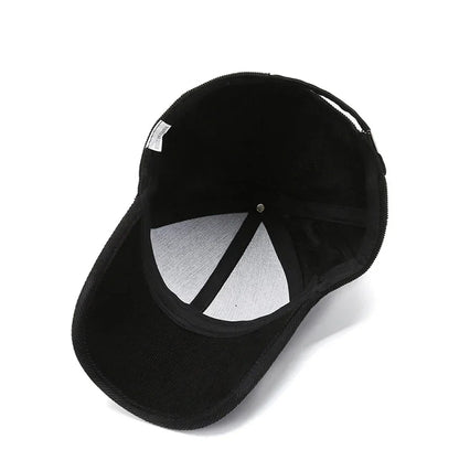 Zimowa czapka sztruksowa Baseballowa Corduroy dla Mężczyzn i Kobiet