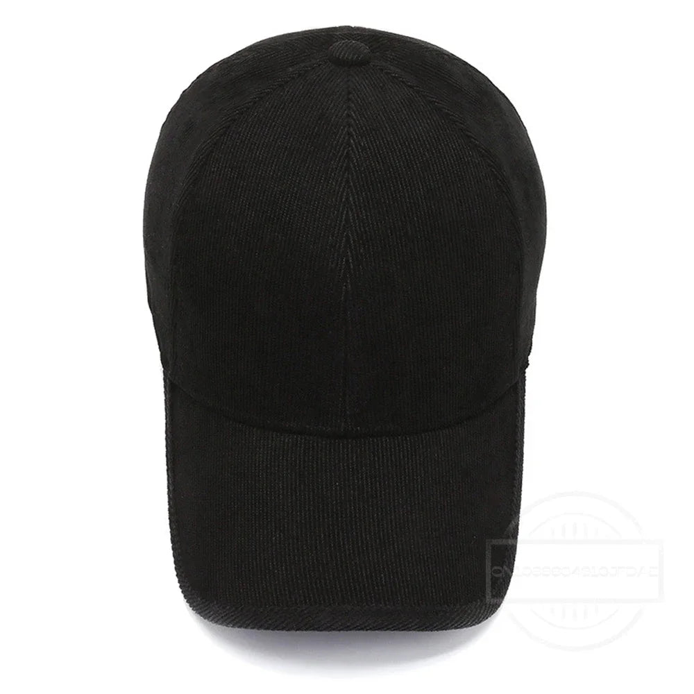 Zimowa czapka sztruksowa Baseballowa Corduroy dla Mężczyzn i Kobiet