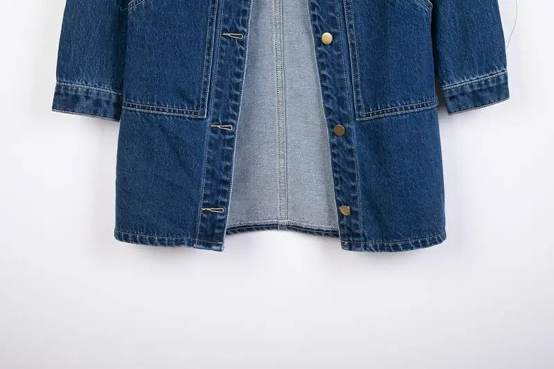 Wszechstronny jacket denim Średnia długość