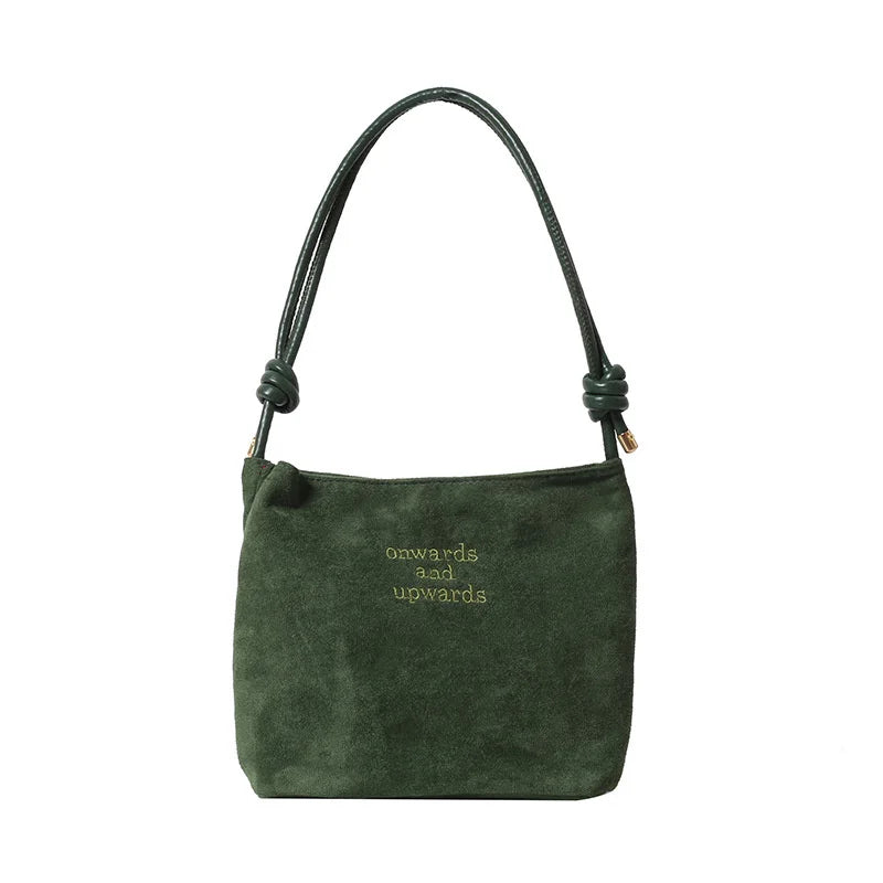 Damska listonoszka zamszowa Square