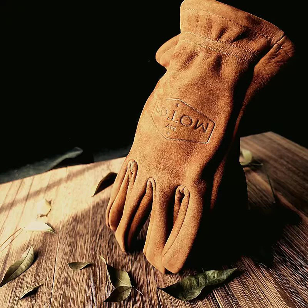 Skórzane rękawiczki Dirtbike Motocross Camping