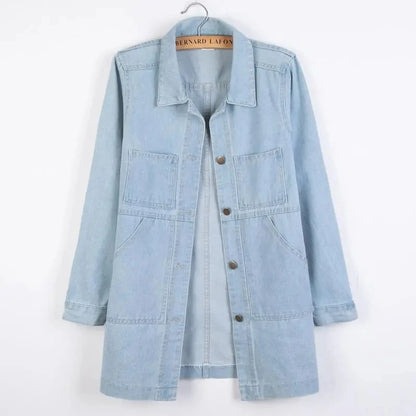 Wszechstronny jacket denim Średnia długość