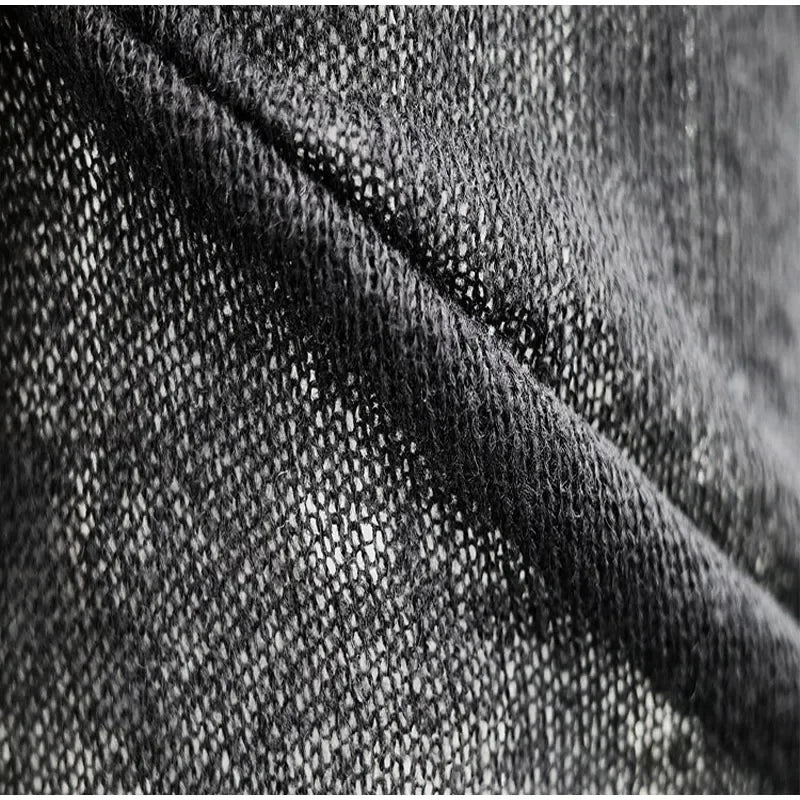 Elegancki Cienki Sweter Dzianinowy Bodycon Ażurowy