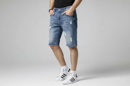 Męskie Jeansowe Szorty Baggy Cargo – Premium Denim Story