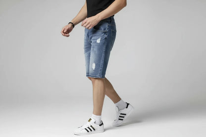 Męskie Jeansowe Szorty Baggy Cargo – Premium Denim Story