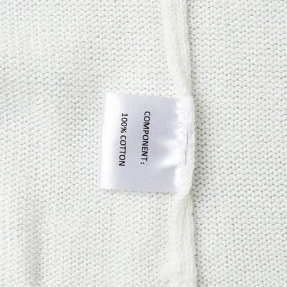 Sweter Damski z Czystej Bawełny – Luźny Krój, Dekolt O-Neck i Modne Odsłonięte Plecy