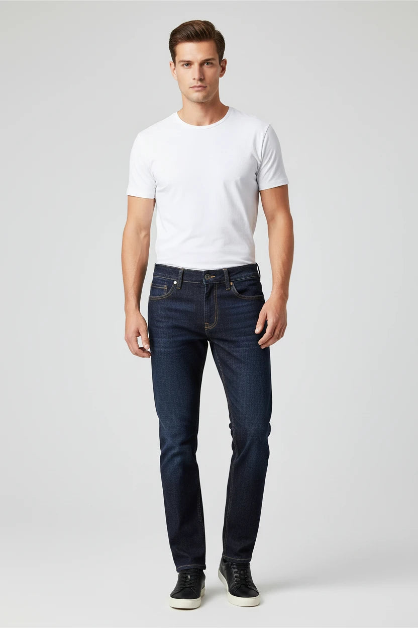 Nowość! Męskie Jeansy Business Casual Slim Stretch