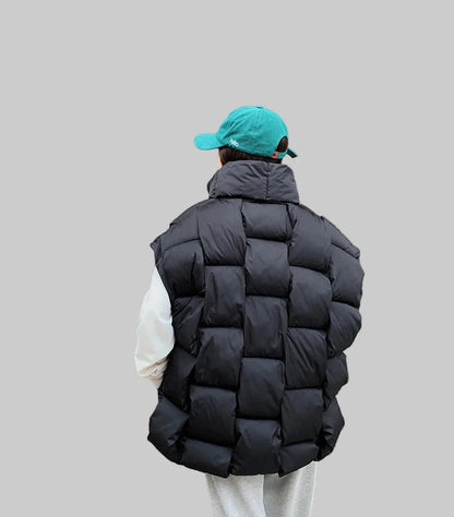 Długa Kamizelka Zimowa Oversize Damska