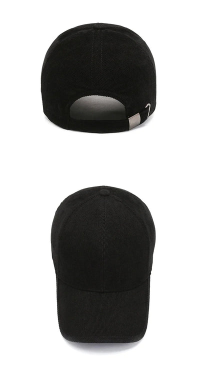 Zimowa czapka sztruksowa Baseballowa Corduroy dla Mężczyzn i Kobiet