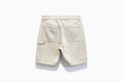 Męskie białe szorty jeansowe  premium denim