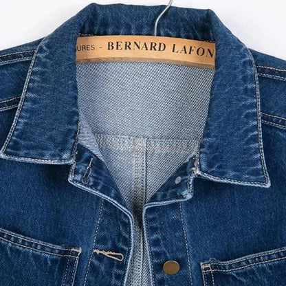 Wszechstronny jacket denim Średnia długość