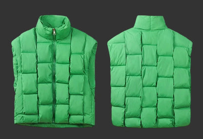 Długa Kamizelka Zimowa Oversize Damska