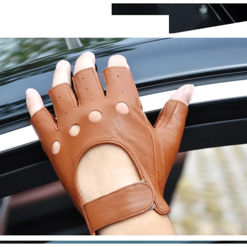 Skórzane rękawiczki Motorcycle Bicycle Motocross GYM MTB Mountain Racing