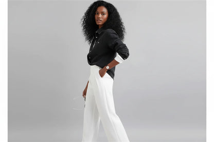 Czarna Cienka Koszula Jeansowa Damska – Streetwear Retro z Długim Rękawem