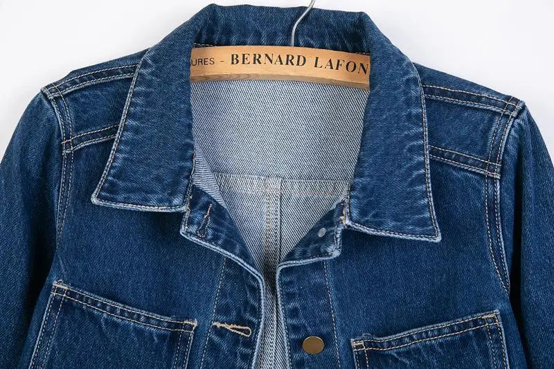 Wszechstronny jacket denim Średnia długość