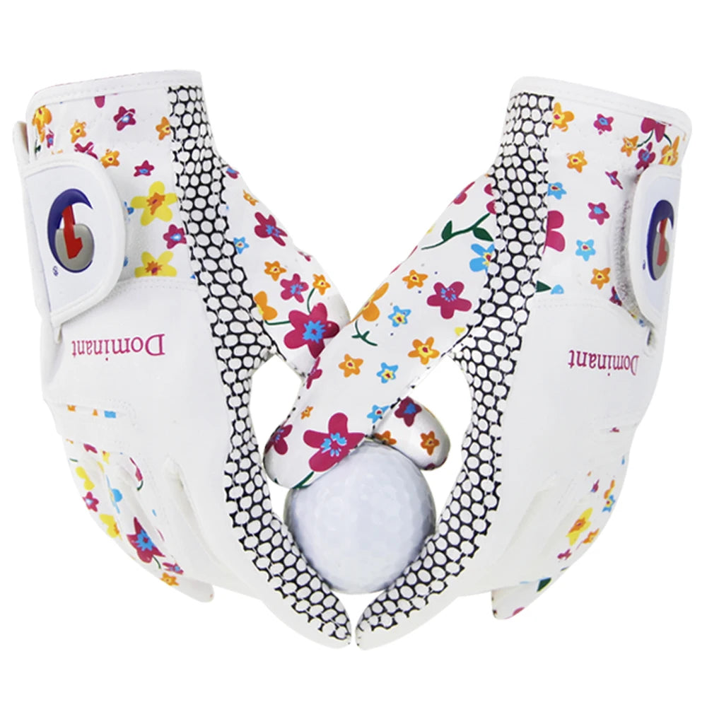 Skórzane rękawiczki golfowe damskie dla kobiet