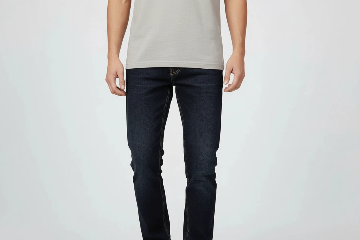 Nowość! Męskie Jeansy Business Casual Slim Stretch