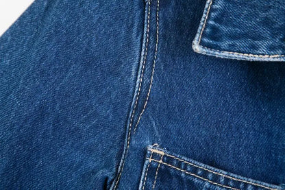 Wszechstronny jacket denim Średnia długość