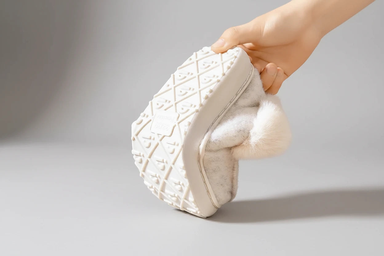 Kapcie Damskie Platformy z Pianką Memory Foam Antypoślizgowa Podeszwa