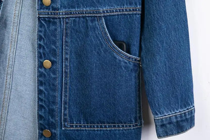 Wszechstronny jacket denim Średnia długość