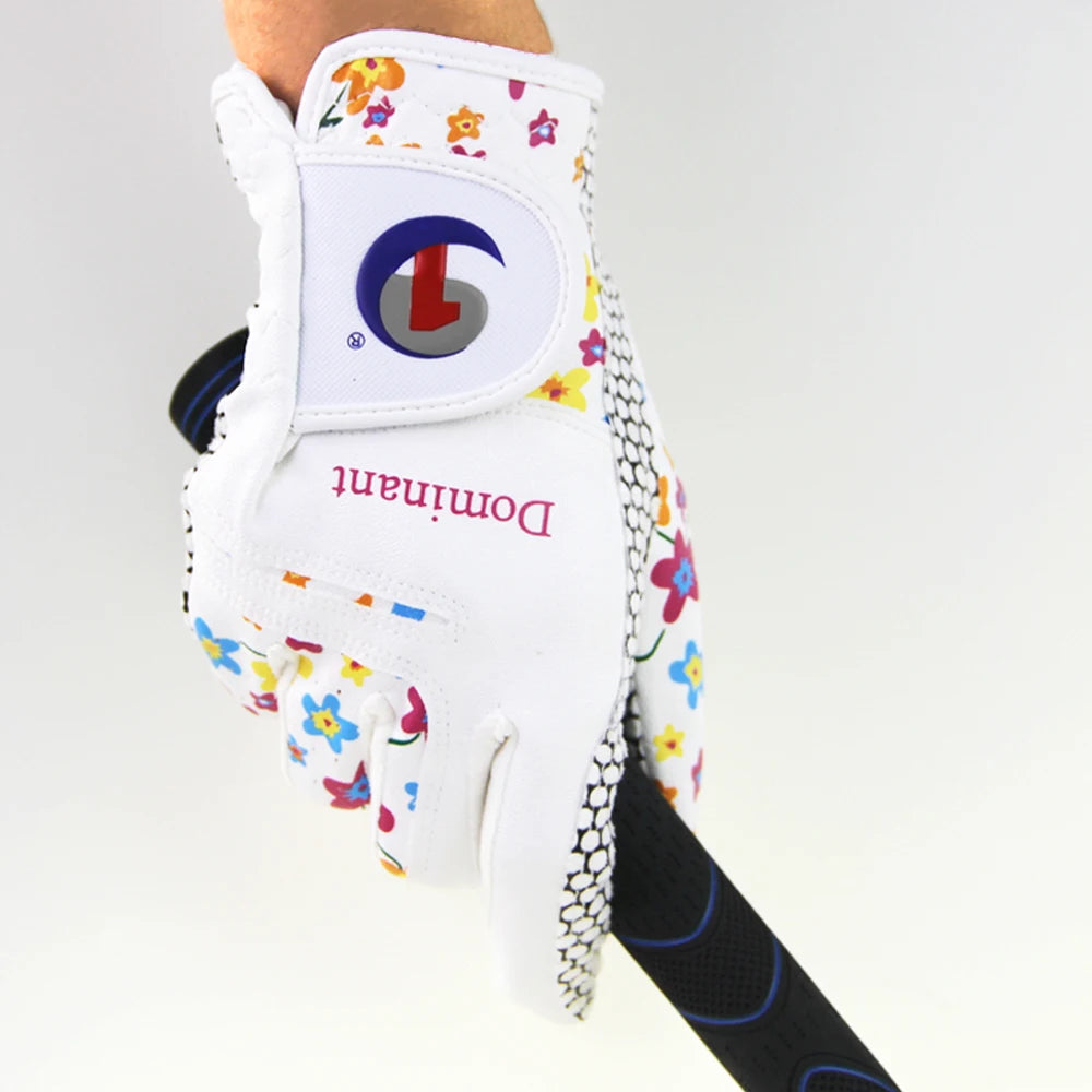 Skórzane rękawiczki golfowe damskie dla kobiet