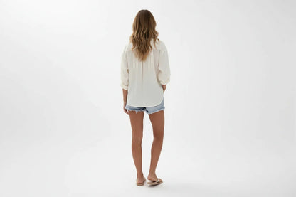 Damskie Jeansowe Szorty High-Waist z Przetarciami – Personalizowane