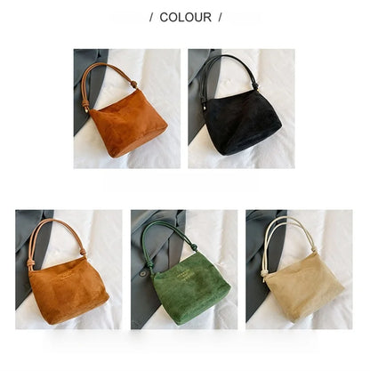 Damska listonoszka zamszowa Square