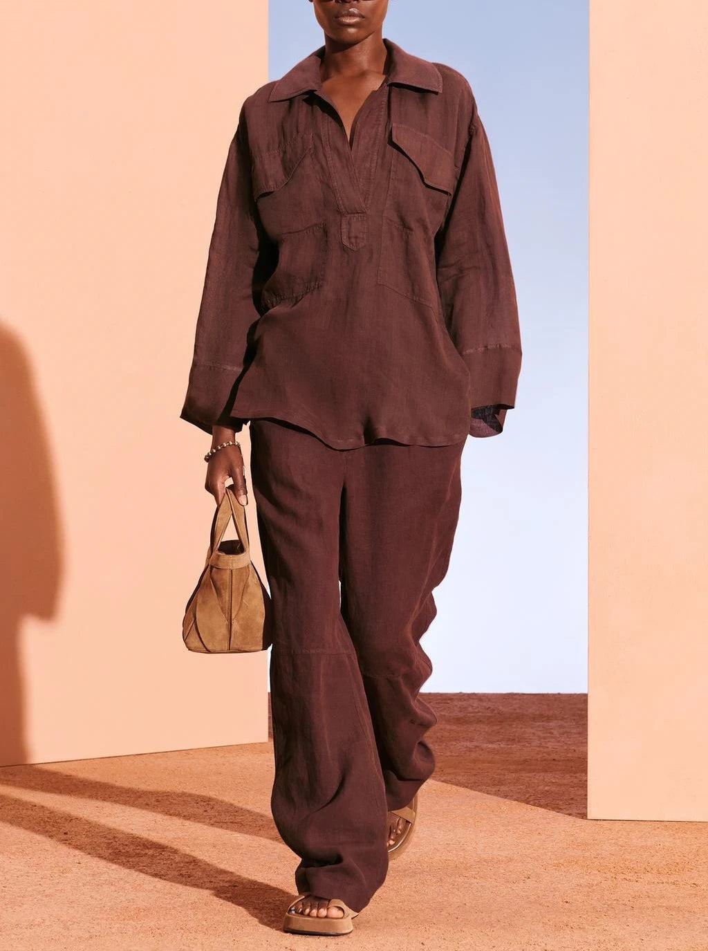 Mini Shopper Bag z Ekologicznego Zamszu